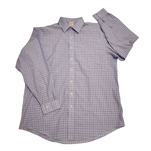 Brooks Brothers Madison Long Sleeve Button Down Dress Shirt, sz 17.5 Non Iron - Picture 1 of 10